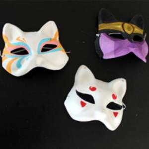 Kitsuné : décoration de masque